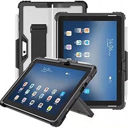 SwooK Case for Microsoft Surface Pro 7 Plus/Pro 7/Pro 6/Pro 5/Pro 4/Pro LTE Case Rugged Cover Case with Hand Strap & Pen Holder Fits with Type Cover Keyboard (Surface Pro 7+/7/6/5/4/LTE, Black)-25