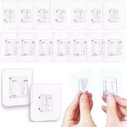 Boniry Hooks for Wall Without Drilling, Self Adhesive Wall Hooks for Hanging Strong, Durable & Easy-to-Install Wall Hooks for Home & Office - No Tools Required, (10, Double Side)-picture-10