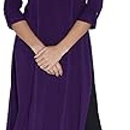 Women Viscose Rayon Solid 3/4th Sleeve. Casual Tunics-image-41