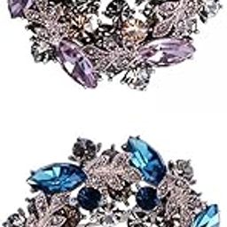 CALANDIS™ 2Pieces Crystal Rhinestone Pearl Brooch Pin Wedding Women Jewelry Corsage | Pins & Brooches | Fashion Jewelry-image-83