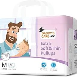 Daddy's Care Ultra-Thin Disposable Pull-Up Diapers with Wetness Indicator - Medium Size - 50 Count (5-11 KG Babies)-picture-14
