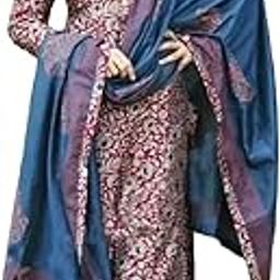 Women's Rayon Blend Straight Printed Kurta with Pant & Dupatta-picture-37