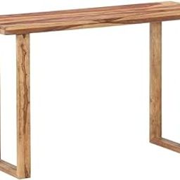 Streema art Sheesham Wood Console Tables for Living Room Entrance Hallway Entryway Table Wooden Furniture for Home (Teak Finish)-image-54