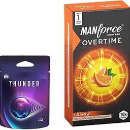 Manforce Epic Ring for condom| for Men & Women with Overtime Orange 10s | Intense Pleasure | Compatible with Condoms & Lubes-51