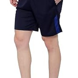 Men's Gym Workout Sports Shorts with Zipper Pocket (Darkblue, M)-picture-43