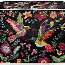 Embroidered Bird Toaster Covers 4 Slice Small Kitchen Appliance Cover Toaster Bread Maker Cover Polyester Fabric Quilted Kitchen Accessories-picture-13