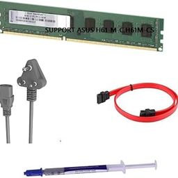 8GB DDR3 Desktop RAM 1600MHz Support ASUS H61-M-C,H61M-CS Mother Boards (3 Years Warranty)(Double Side 8 * 2 = 16 IC) & SATA Cable and Desktop Power Cable and CPU Cooling Paste-10