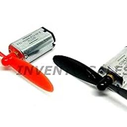 Invento 2PCS N30 3.7V Mini Drone DC Motor 10x12x20mm 25000 RPM + 2Pcs 55m Propeller For Airplane Helicopter Drones Toy Car Robot DIY-image-67