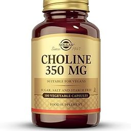 Solgar Choline Vegetable Capsules, 350 mg, 100 Count-picture-11