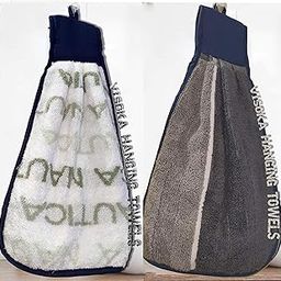 Microfiber Hand Wash Basin~ Kitchen~Double Sided~ Cotton ~Velvet Mix~Multipurpose~Soft Touch Hanging Towel (Pack of 2, Multi Color)-image-18