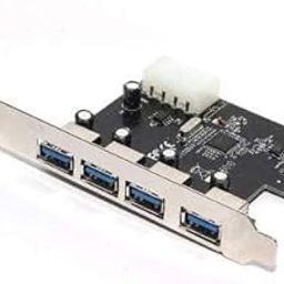 4 Port USB 3.0 PCI Express Card up to 5 Gbps Speed, with 4-Pin Power Connector PCI-E-26