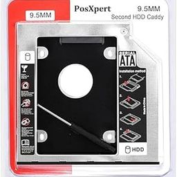 PosXpert 9.5mm Caddy | Caddy | for SATA 2.5" HDD / SSD | Universal Caddy for 9.5mm Universal CD/DVD Slot | Upgraded Version | for Laptop-image-71