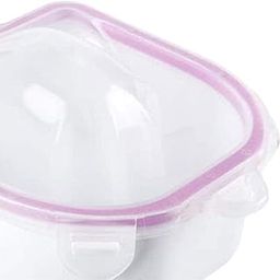 HEAVENGLOW 2x Nail Soaking Bowls Dip Powder Remover Tools for Acrylic Nails Hands Salon Pink-image-22