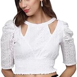 Women White Crop Top-image-24
