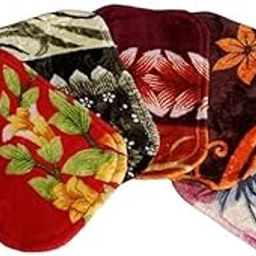 DECOR LAND Door mats Beautiful Soft and Colorful Set of 5 (Color :- Multi, Size :- 16 * 24)-14