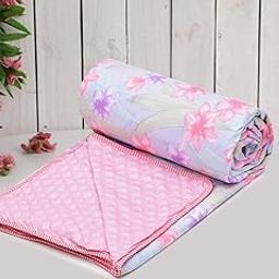 Amazon Brand - Umi Super Soft Brushed Microfiber Cotton 3 Layer Breathable Single Dohar Lightweight Summer Blanket Dohar 57X87(Inches) 144X220(CM) Flannel Dohar Throws for Bed-image-19