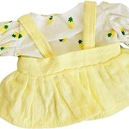 CALANDIS™ 20cm Plush Doll Clothes DIY Plush Doll Accessories Photo Props Costumes Cute yellow skirt-image-70