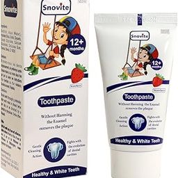 Incite Snovite Tooth Paste No Fluoride|12M-6Y | strawberry kids toothpaste ensures complete baby oral hygiene.-image-38