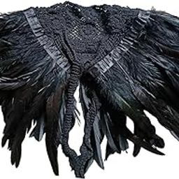 ™ Faux Cape Gothic Plume Collar Scarves Shoulder for B | Scarves & Wraps | Womens Accessories-picture-17