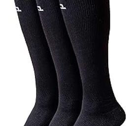 HEELIUM Bamboo Knee Length Socks for Men & Women | Compression Socks | Running, Cycling | Boosts Blood Circulation & Recovery, Black-image-26