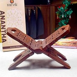 SATVIK Premium Handcrafted Wooden Holy Book Stand (Rehal) – Adjustable, Elegant & Durable Geeta Quran Stand for Prayer & Reading || Adjustable Holy Book Stand – Comfortable Reading & Prayer-picture-21