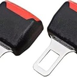 Universal Car Seat Belt, Alloy Steel, Black and Red, 2-Pack-image-55
