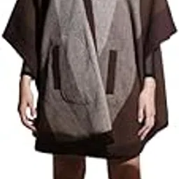 khaleej Women Sang-E-Maryam Herringbone Cape (Brown_Free Size)-picture-15