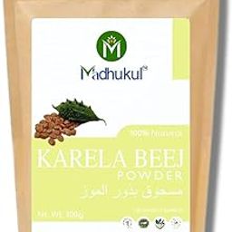 Madhukul Pure Karela Beej Powder for Diabetes Natural Supplement for Blood Sugar, Immune System, Liver Health Support & Digestive Wellness Organic Bitter Melon Seeds Powder 100 Gm (Pack of 1)-16