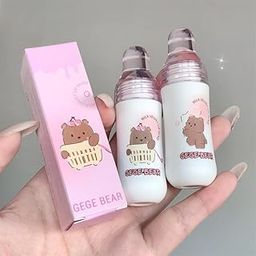 Gege Bear Milk Velvet Lip Glaze | Milk-Infused Matte Lip Gloss for Soft, Smooth Lips | 6 Shades with Plush Hydration | Long-Wearing Velvet Texture | Non-Sticky & Comfortable Formula (01# Naked Peach, 2.5g)-picture-33
