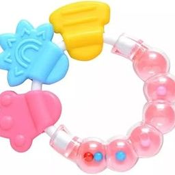 BabyGo Baby Rattle Teething Toys, Soft and Natural Teether for Baby, BPA Free, Silicone Teether Relief Soothing Sore Gums Chew Infants (1 Pc)-10