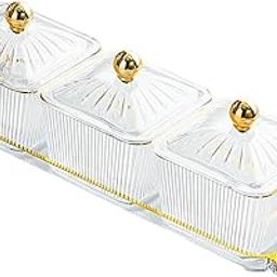 BNF Dried Fruit Dish with Lid Snacks Container for Holiday Restaurant Countertop C | Home & Garden | Kitchen, Dining & Bar | Kitchen Storage & Organization | Food Storage Containers-picture-19