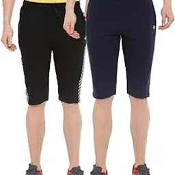 dollar Mens Casual Cotton Capri 3/4th Shorts (Pack of 2)-picture-46