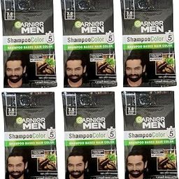 GARNIER Men 3.0 Brown Black Shampoo Bese Hair Color 6X20ml, White-image-27