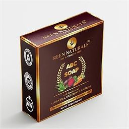 Reen Naturals ABC SOAP | Luxury Skin Brightening Soap | 100% Natural Aloe Vera, Beetroot & Carrot Extracts with Rich Butter and Rose Essential oil | Handmade Soap 125gm (125gm)-11