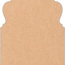 Huns Kitchen and Interior Plain jharokha Base MDF Cutout 5.5mm thick for DIY Art and Craft Wall Hanging 10x7 inchs Pack of 6-image-28