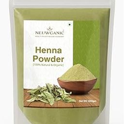 Neuwganic - Heena Powder for Hair & Skin - Pure & Herbal - Promotes Hair Growth, Conditions Scalp & Adds Natural Shine - Chemical Free Mehndi Powder for Hair Coloring & Skin Care - 300g-53