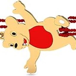 18K Joy Bear Rakhi cum Pendant for Brother-image-89