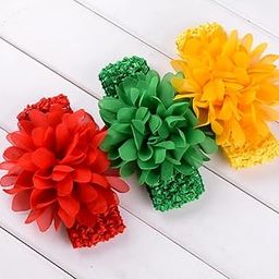 H-STYLE STORE 20 Pcs Baby Girls Headband Chiffon Flower Soft Stretchy Hair Band Hair Accessories for Girls Newborns Infants Toddlers and Kids Headband for Baby Girl, Hairbands Head Wrap-image-27