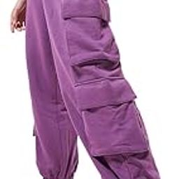 Women's High Rise Cotton Blend Solid Super Loose Fit Joggers-picture-40