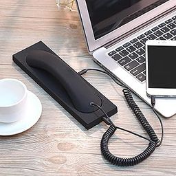CALANDIS Retro Phone Handset Headset Comfortable Call Fashion for iPhone Smartphones Black-28