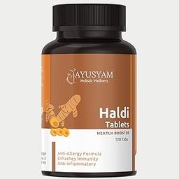 Haldi Tablets – 120 Veg Tablets | 500mg Pure Turmeric (Curcuma Longa) Extract | Natural Anti-Inflammatory & Immunity Booster | Ayurvedic Blood Purifier | Vegan-image-58