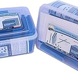 StepsToDo 131 Pieces Base Ten Blocks Kit. Place Value Mats and Activity Instruction Book. Teaching Aid. Build Solid Foundation of Number Sense and Place Value. Place Value Blocks. (Blue)-19