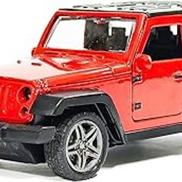 VGRASSP 1:32 Scale Mini Die Cast Thar Style Pull Back Action Car Toy for Kids with Rubber Tires, Realistic Design Openable Doors - Off-Road Scale Model - Color As Per Stock-image-9