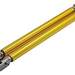 AUTO MT 2Pcs Universal Yellow Adjustable Front Bumper Lip Splitter Strut Rod Tie Support Bar-12