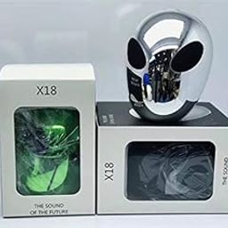 Mini Elien ET UFO Small Head Wireless Bluetooth Speaker Skull Portable BT Mp3(Silver)-image-37