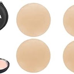 Women's and Girl's Silicone Nipple Covers Reusable Comfortable Invisible Adhesive Silicone Pasties for Women (Beige Pack-of-2)(Free-Size)-image-31