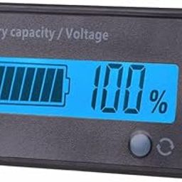 7-100V Lead Acid Lithium Battery Capacity Indicator Lcd Display Green 9V 12V 24V 48V Car Motorcycle Analog Digital Voltmeter Voltage Tester Meter Pack of (2)-17