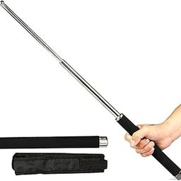 NOMAZO Highest Grade Foldable Pointer Safety Stick | Hiking Stick with Nylon Bag for Men and Women | Professional Multitool Walking Stick with Comfortable Grip and Foldable Design-14