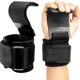 VISHARNI Pro Weight Lifting Wrist Straps with Steel Hooks – Neoprene Padded Grip Support for Fitness, Strength Training & Pull Exercises-image-32