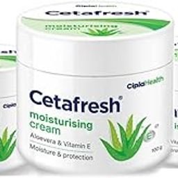 Cetafresh Moisturising Cream with Aloevera and Vitamin E | For Face, Hands & Body | Non-Greasy, Light Formula | 100 g (Pack of 3)-image-30
